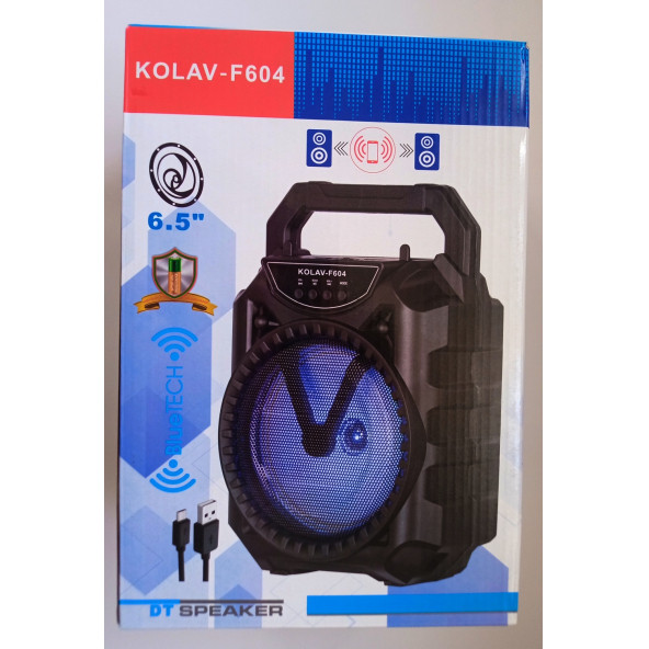 TT Kolav-F604 RGB Bluetooth Kablosuz 6,5 inc Hoparlör Radyo/USB