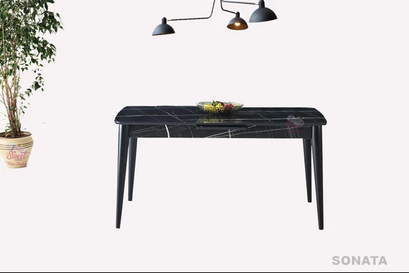 Ortadan Açılabilir Mdf Yemek Masası, Mutfak Masası ( 70x120 CM ) - 12