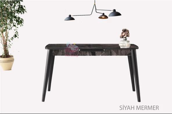 Ortadan Açılabilir Mdf Yemek Masası, Mutfak Masası ( 70x120 CM ) - 11