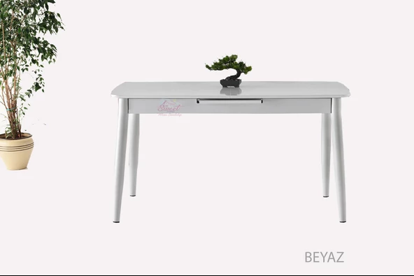 Ortadan Açılabilir Mdf Yemek Masası, Mutfak Masası ( 70x120 CM ) - 5