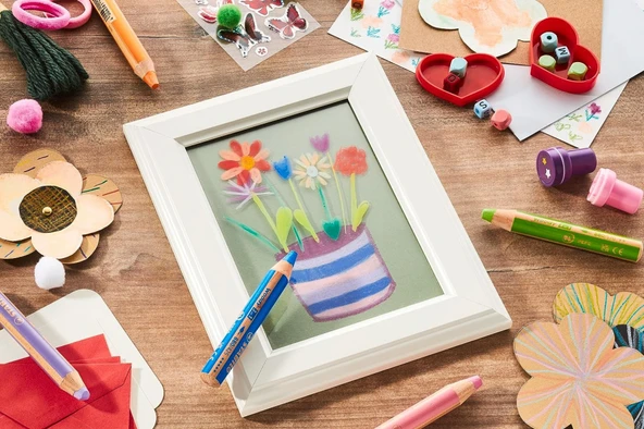 Stabilo Arty Woody 6'lı Renkli Boya Kalemi, 3'ü 1 Arada, ,6 Standart Renk - Resim 5