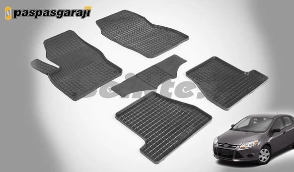 Seintex Ford Focus 3 Hücre Desenli 4D Havuzlu Paspas 2011-2015