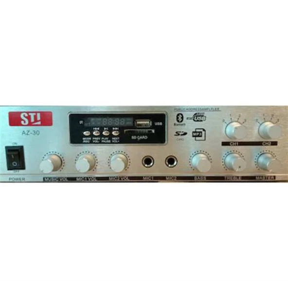 STI AZ-30 2x60 WATT HAT TRAFOLU MİXER AMPLİFİKATÖR - 4