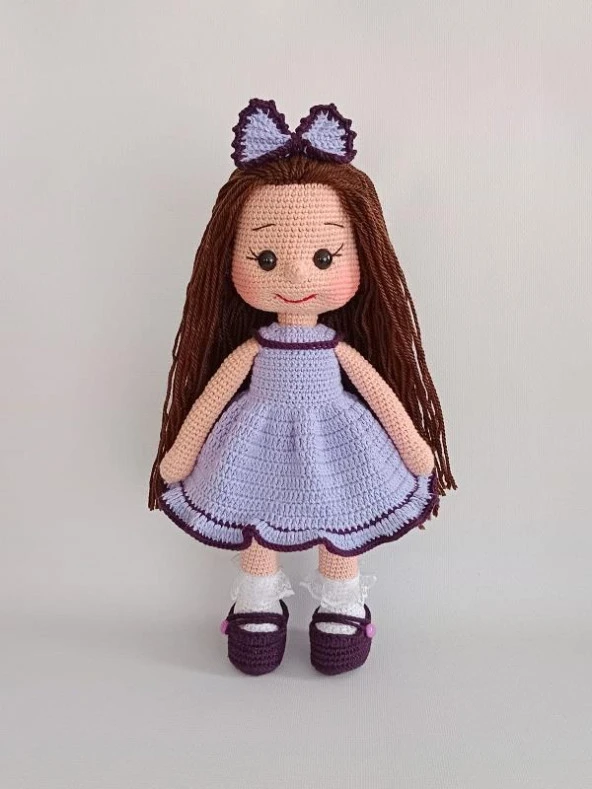 Lavanta Fatoş Bebek Amigurumi Organik Oyuncak - 1