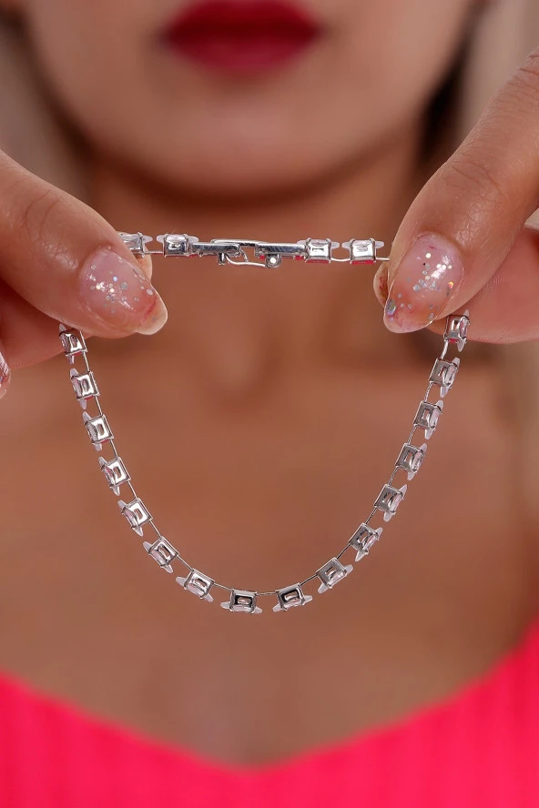 Kadın Su Yolu  Bileklik  Gümüş Renk - Resim 3