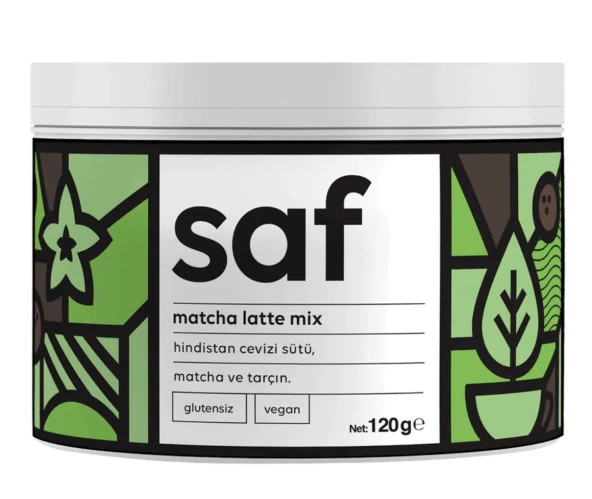 Saf Matcha Latte Mix 120 Gr