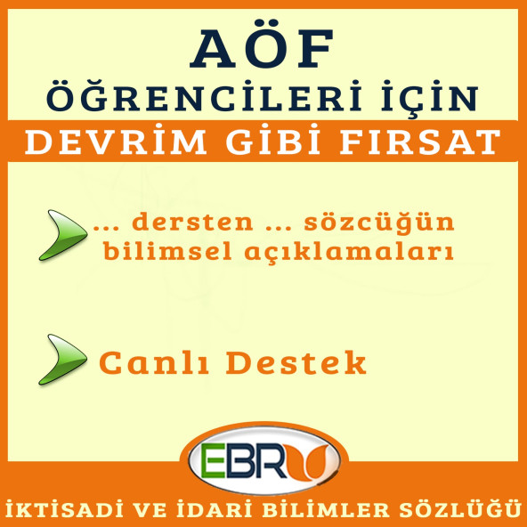 AÖF İİBF Ebrunun Sözlüğü Yiyecek İçecek Yönetimi E- Sözlük - Resim 10