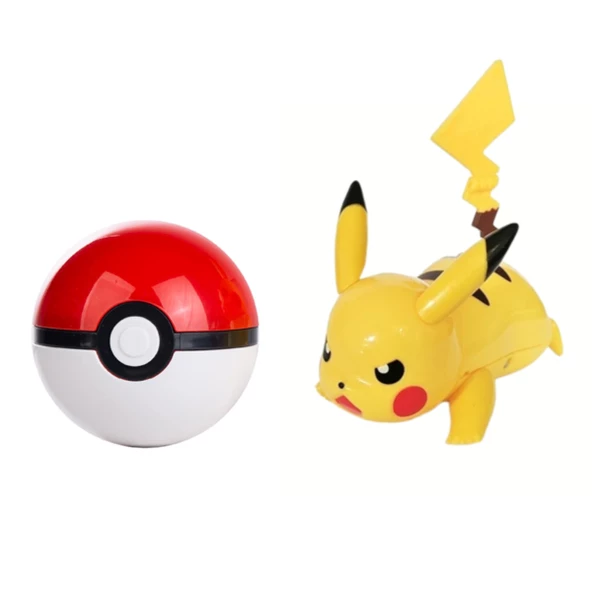 Pokemon Orijinal Lisanslı Elf Topu Pikachu Atak- Kutusuz