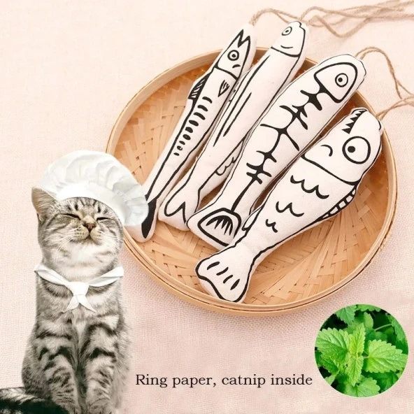 Puf Balık Kedi Oyuncağı
