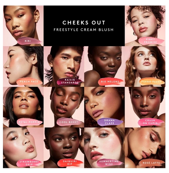 Fenty Beauty Cheeks Out Freestyle Cream Peach Face - Allık - Resim 2