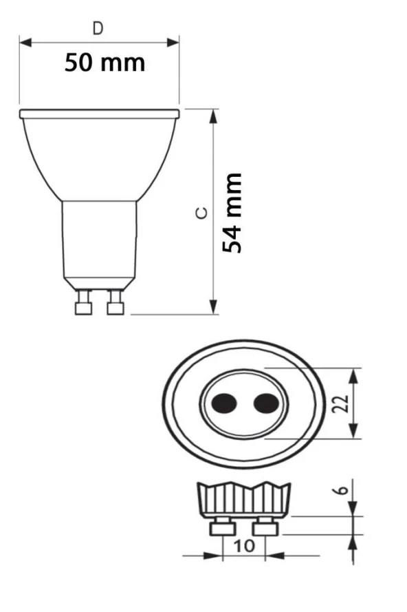 Philips Corepro 4W (50W) Dim Led Ampul Sarı 2700K - 3 Adet Çanak Ampul - Resim 2