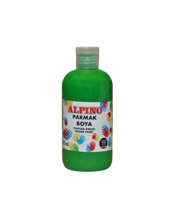 Alpino Parmak Boyası Kırmızı Mavi Yeşil Sarı 250ml Set - 4