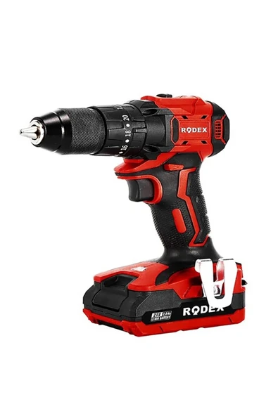 Rodex 3404 C.drıll 13mm 0-350/0-1350rpm 45nm 2x Lı-ıon 20v/2.0ah 2 Ge