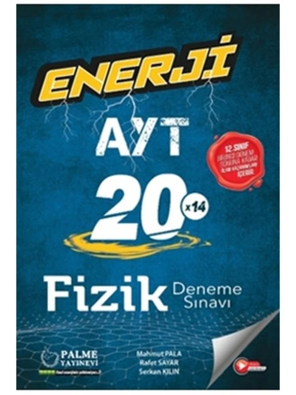 PALME YKS AYT ENERJİ FİZİK 20 X 14 DENEME SINAVI 1.DÖNEM