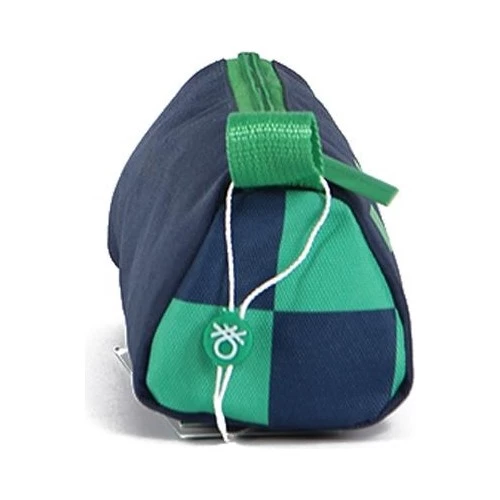 United Colors of Benetton Tek Bölmeli Yeşil Dama Desenli Kalem Çantası 03777 - 4
