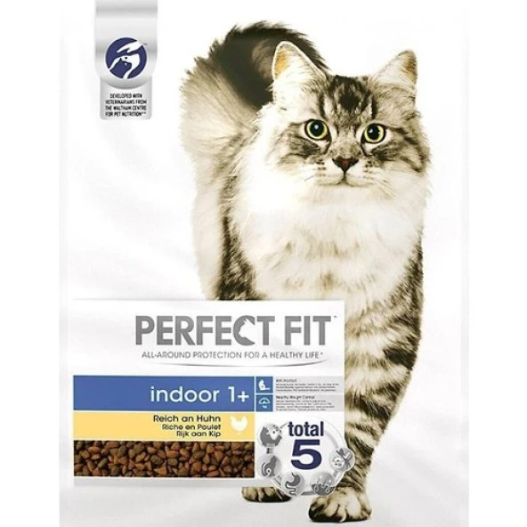 Perfect Fit Indoor Anti Hairball Tavuk Etli Yetişkin Kedi Maması 1400 Gr