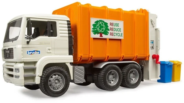 Bruder Man Tga Çöp Kamyonu BR02772 Lisanslı Ürün - Resim 2