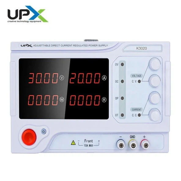 Upx K3020 0-30V 0-20A 10mv 10ma Tek Çıkışlı Dc Ayarlı Güç Kaynağı - 5