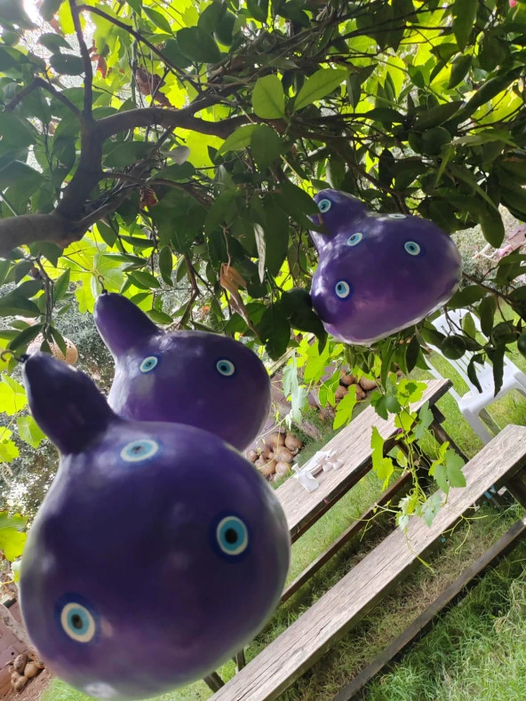 Ağaç Süsü,Balkon Süsü Bahçe Süsü Mor Renk - 2