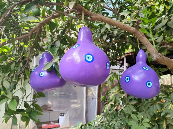 Ağaç Süsü,Balkon Süsü Bahçe Süsü Mor Renk - 5