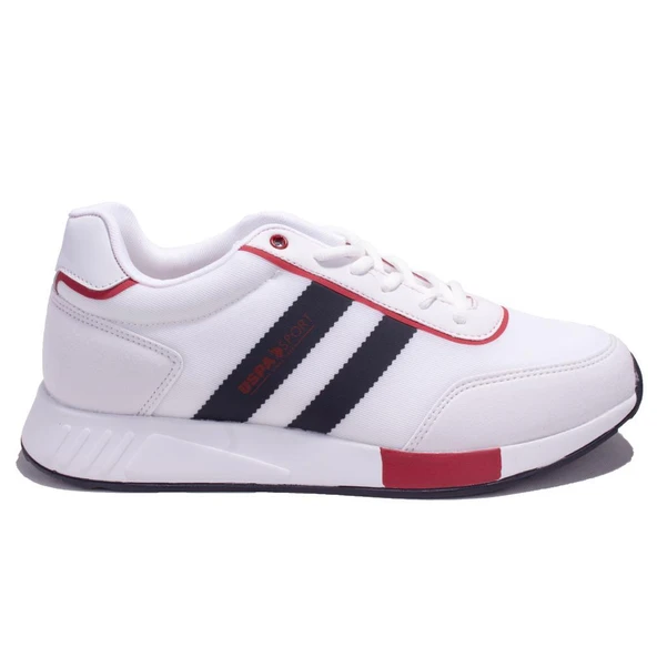 U.S Polo Assn DragoCC Beyaz Lacivert Ortopedik Günlük  Erkek Spor Ayakkabı - Resim 2