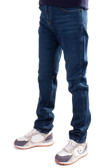 Twister Vegas 132-278C Mavi Yüksek Bel Rahat Paça Erkek Jeans Pantolon - 3