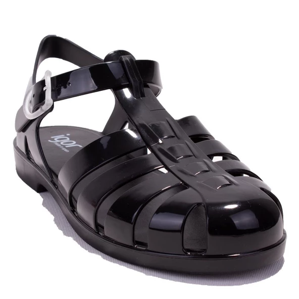 Igor S10258C Bıarrıtz Siyah Ortopedik Günlük Kadın Sandalet