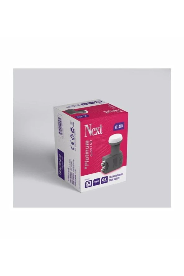 Next Quad Lnb 0.1 Db Ye-404 Orjinal 4 Lü Dörtlü Lnb