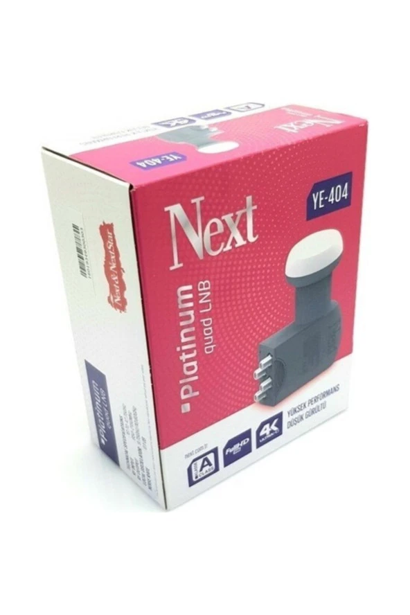 Next Ye-404 Platinum Quad Lnb 0.1db Full Hd 4k - 4
