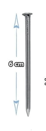 4 x 60 ÇELİK ÇİVİ DÜZ KANALSIZ ( 1 ADET FİYATIDIR )