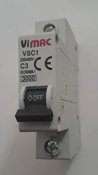 VİMAC 3 AMPER 3000KA C3 OTOMAT SİGORTA
