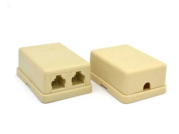 RJ-11 - 2 ÇIKIŞLI TELEFON HAT ÇOĞALTICI APARAT 2 Lİ - TELEFON HAT ÇOĞALTICI 2 ÇIKIŞLI