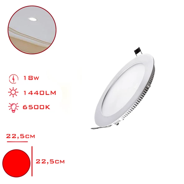 LEVA 18W LED PANEL 6500K 1440 LUMEN BEYAZ IŞIK LV-3094