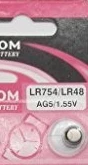 AG5 - LR754H - 393A 1,5V Pil ( 1 ADET FİYATIDIR )