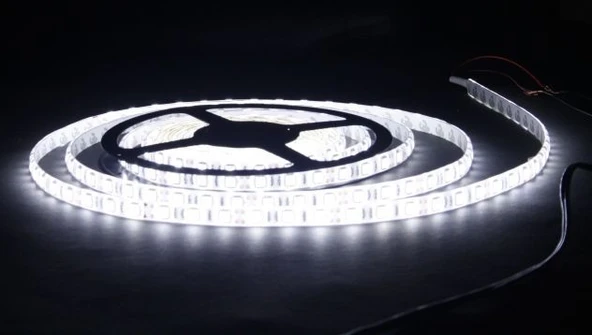 TEK ÇİPLİ ŞERİT LED İÇ MEKAN 5 Metre BEYAZ 12V