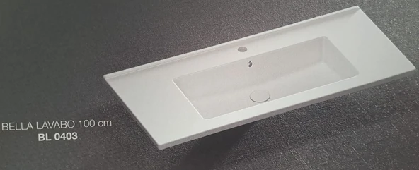 BELLA ETEJERLİ LAVABO 100cm TURAVİT
