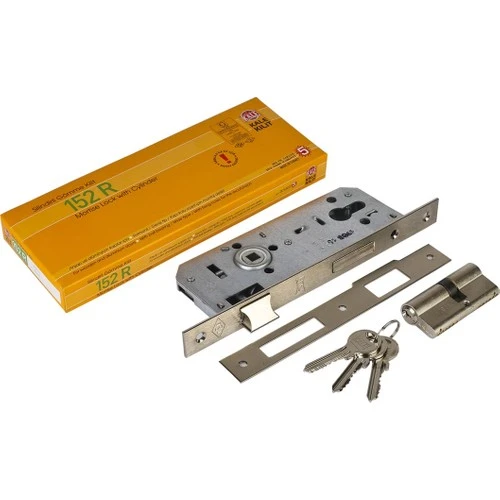 KALE 152 R - SİLİNDİRLİ RULMANLI DAİRE KİLİDİ - GÖMME KİLİT - 35 mm - DAİRE GİRİŞ KAPI KİLİDİ ürün görseli