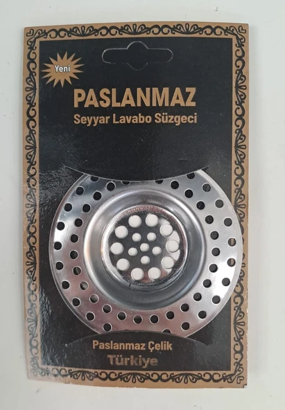 SEYYAR LAVABO SÜZGECİ METAL KÜÇÜK - 2