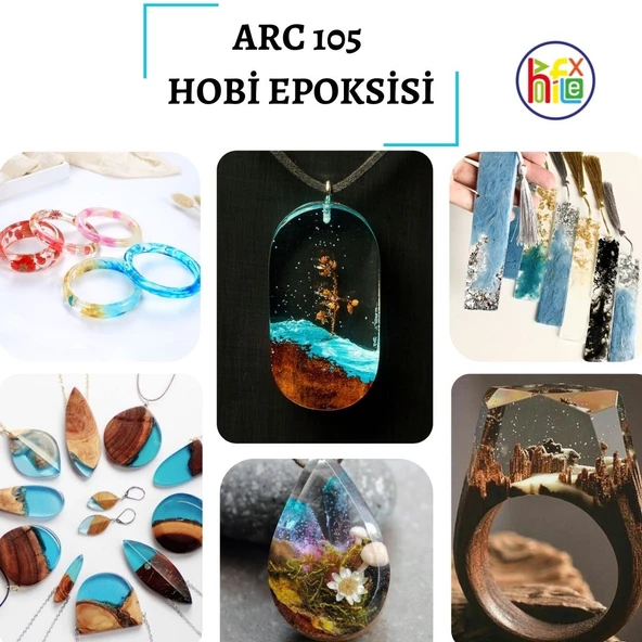 ARC105 ULTRA ŞEFFAF HOBİ EPOKSİ SETİ 0,75 KG SET - 2