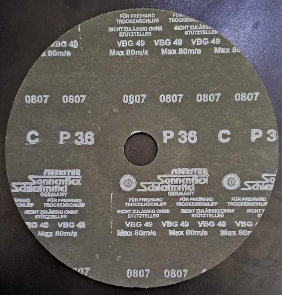 180 LİK P 36 KUM DİSK ZIMPARA ( FIBERSTAR GERMANY ) - Resim 2
