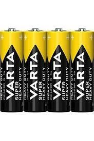 VARTA SUPER HEAVY DUTY AA 1,5V -  KALEM PİL 4 LÜ PAKET