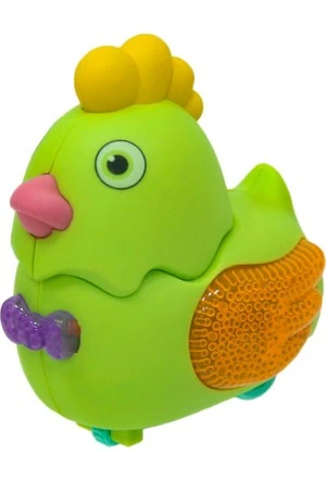 BİRLİK OYUNCAK - ÇEKMELİ IŞIKLI HOROZ 8 cm - 3