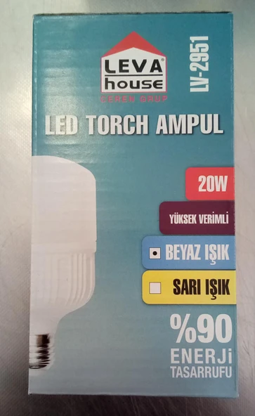 LEVA LED AMPUL TORCH E27 DUY 20 W 1800 LM BEYAZ IŞIK
