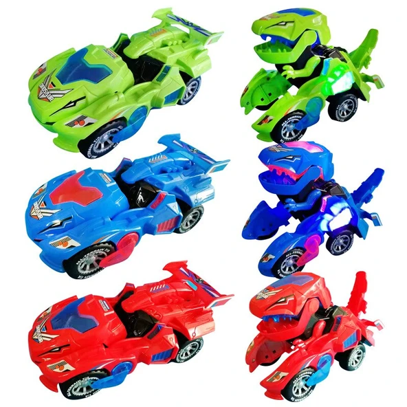 DEFORM DINOSAUR PİLLİ IŞIKLI ARABA HG-788 - 3