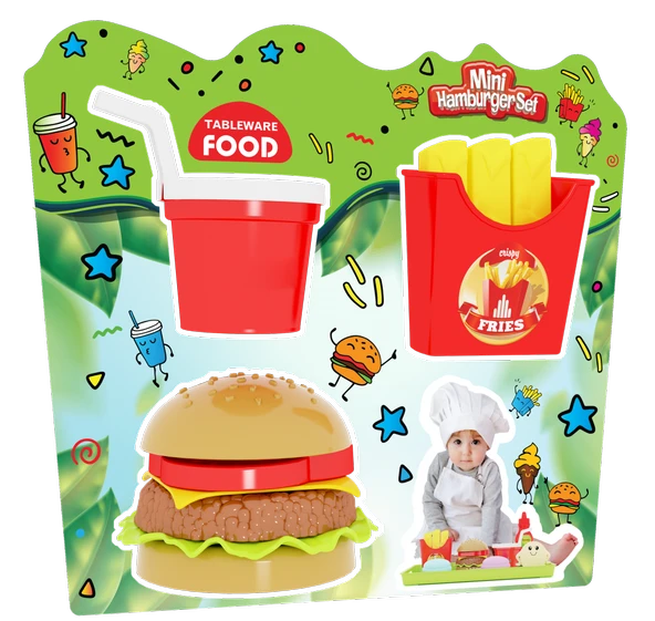 TABLEWARE FOOD MİNİ HAMBURGER SET 220