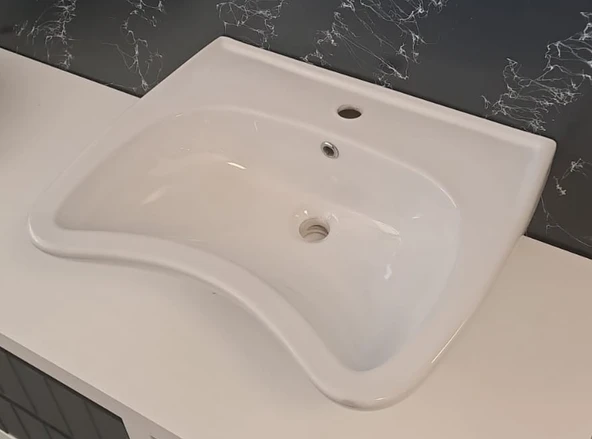 BEDENSEL ENGELLİ 50X60 LAVABO TURASER - Resim 3