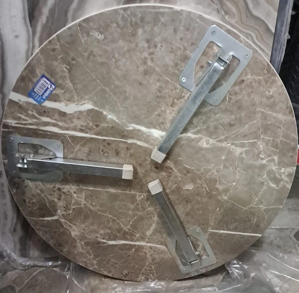 GÜMÜŞLER 60 cm METAL AYAKLI SOFRA - 3