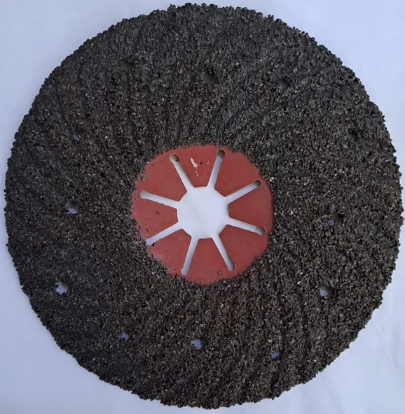 180 x 22 mm 80M/S DELİKLİ FİBER DİSK ZIMPARASI 7x7/8 ürün görseli