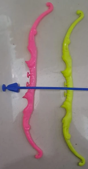 LASTİKLİ OK YAY SARI & PEMBE ( 1 ADET FİYATIDIR ) - 3