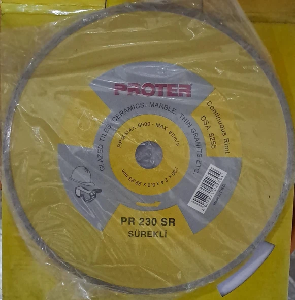 PROTER PR 230 SR SÜREKLİ ELMAS KESİCİ TESTERE ( 230 x 2.4 x 5.0 x 22.23 mm ) ( PROTER ) - 2